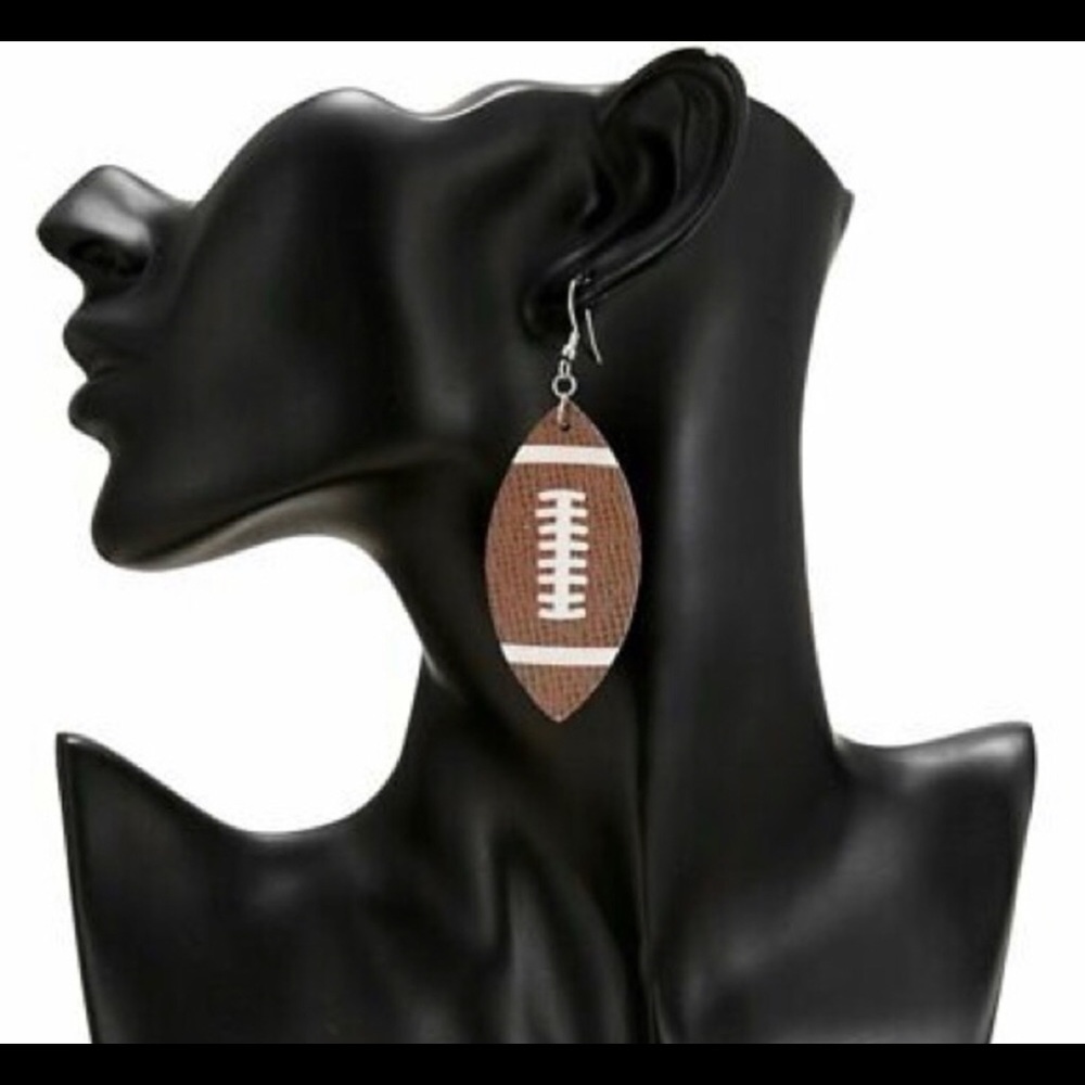 football earrings